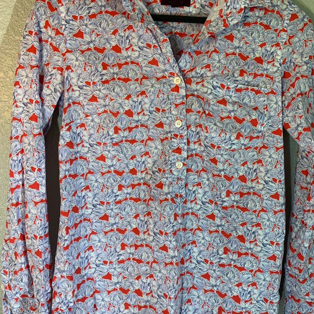 J Crew Liberty London Art Matilda Top